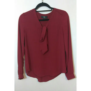 Mossimo | Long Sleeved Burgandy Blouse | NWOT
